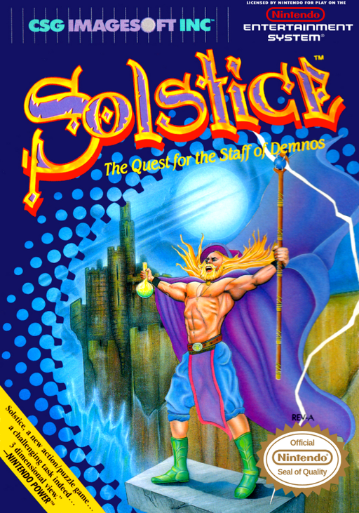 Solstice - The Quest for the Staff of Demnos (USA) (Beta) box art